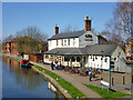 A boat in at the Boat Inn