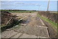 Cattle grid and farm road