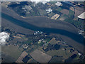 Woolverstone Park and the River Orwell from the air