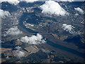 The River Orwell and Orwell Bridge from the air