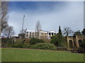 Looking from the riverbank towards Garrick