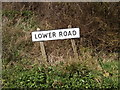 TM1355 : Lower Road sign by Geographer