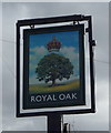 TL0830 : Sign for the Royal Oak, Barton-le-Clay by JThomas