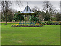NZ3956 : Bandstand in Mowbray Park by David Dixon