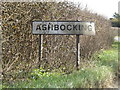 Ashbocking Village Name sign