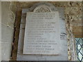 St Leonard, Broughton Hackett: : memorial (v)