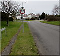 Start of the 30mph speed limit at the northern edge of Newton