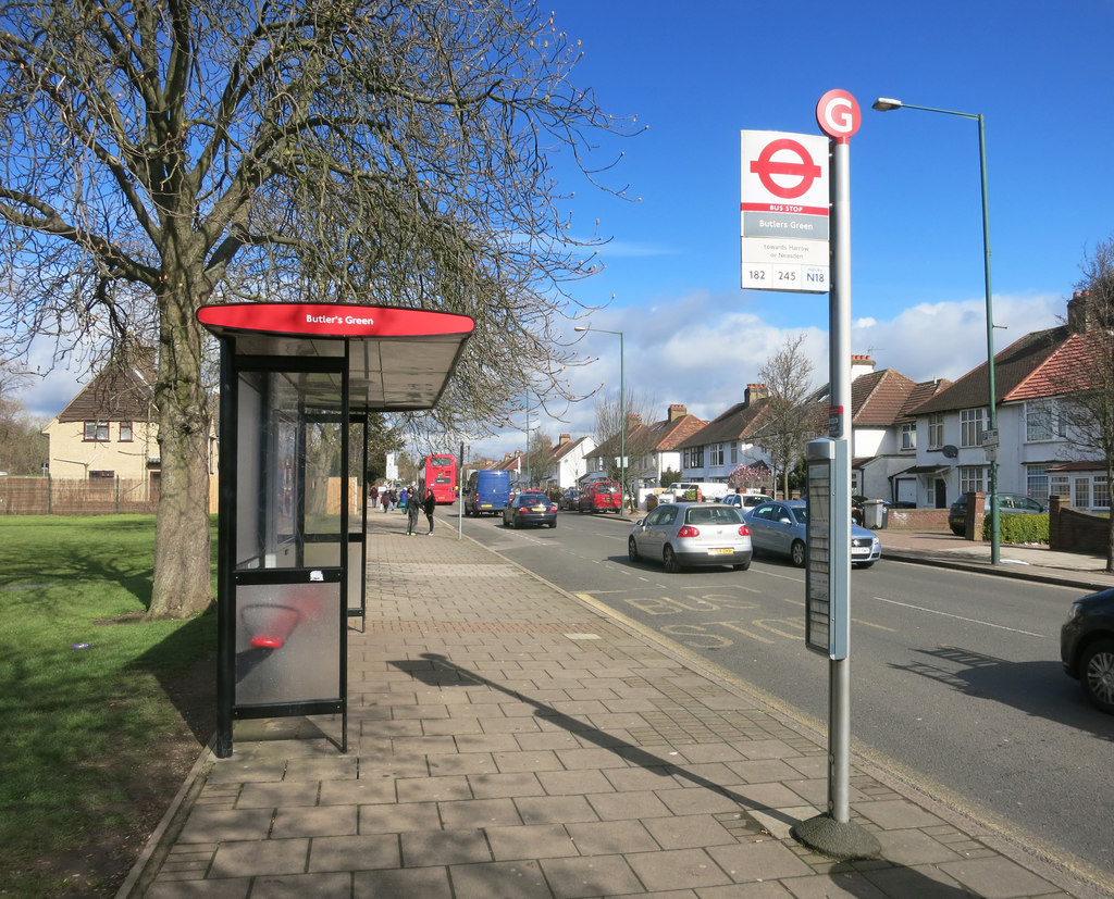 Butler's Green Bus Stop © Des Blenkinsopp :: Geograph Britain And Ireland