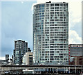 The Boat and the Obel Tower, Belfast (March 2016)