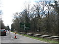 Roadworks on the A24 southbound