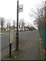 SJ3384 : Disused bus stop, Greendale Road, Port Sunlight by Graham Robson