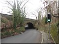 SJ3383 : Low bridge over Bromborough Road by Graham Robson