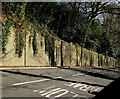 High roadside wall, Treharris