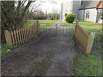 TM1555 : St.Mary's Church Gates by Geographer