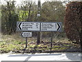 Roadsigns on the B1078 Lower Road