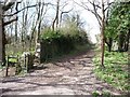 Former waggonway, north of Siston Brook