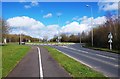 Roundabout on Monahan Way, Carterton, Oxon