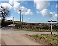 Wind turbines at Burland Cross