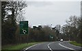 A24 approaching Beaverbrook Roundabout