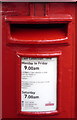 Detail, George V postbox on St Cuthbert