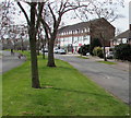 Benhall Avenue towards shops, Cheltenham 