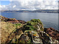 NS1855 : Rocks on the Cumbrae shore by Jonathan Thacker
