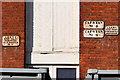 SJ8297 : Railway Signs on 1830s Warehouse at the Museum of Science and Industry by David Dixon