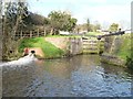 SO8104 : Bywash at the bottom of Ryeford Double Lock by Christine Johnstone