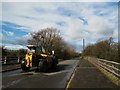 Tractor on Brereton Lane  bridge