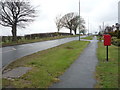 Path beside the A691, Sniperley Park