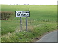 TM0859 : Creeting St.Peter Village Name sign by Geographer