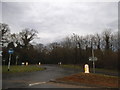 Roundabout at the junction of Antlands Lane with Balcombe Road
