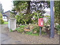 Noticeboard moved from York Lodge, Llanteg - Letterbox still there