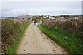 SS4986 : Lane approaching Oxwich Green by Bill Boaden