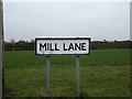 Mill Lane sign