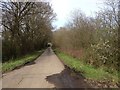 Lane leading from Headcorn Road towards Pye Corner, near Ulcombe