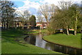 Landscaped watercourse at Thamesmead