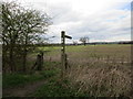 Footpath sign on the Southwell Trail