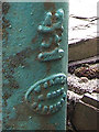 Old Village Water Pump, Crymych - name plate detail