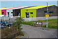 Colourful industrial units at Rainham