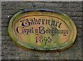 SS5399 : 1895 tablet on Tabernacle Baptist Church, Llwynhendy by Jaggery