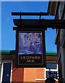 Leopard Inn (3) - sign, Lichfield Street, Burton upon Trent, Staffs