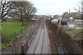 Railway approaching Saltcoats Station