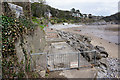 SS5887 : Unstable sea wall at Caswell Bay by Bill Boaden