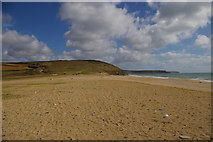 SW6424 : Loe Bar and view south along the coast by Christopher Hilton