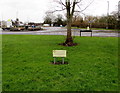 Rotary Club of Yate and District notice on a green, Yate