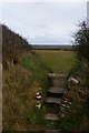 SW6523 : Stile on footpath from Gunwalloe to Chyvarloe by Christopher Hilton