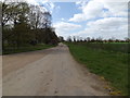 TM1257 : Footpath to The Green & entrance of Home Farm by Geographer