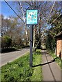 TQ6948 : Laddingford Village Sign by Chris Whippet
