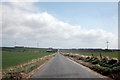 Landscape with wind turbines